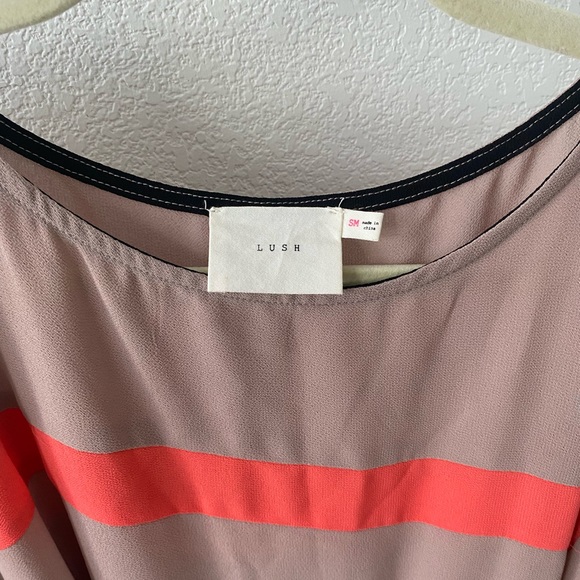 Lush color block shift dress, with tie - Picture 2 of 2